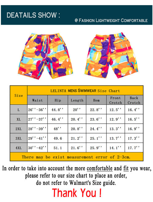 LELINTA Mens Fashion Swim Trunks Swimming Board Shorts Swim Shorts Trunks Swimwear Casual Beach Underpants Up To Size 4XL