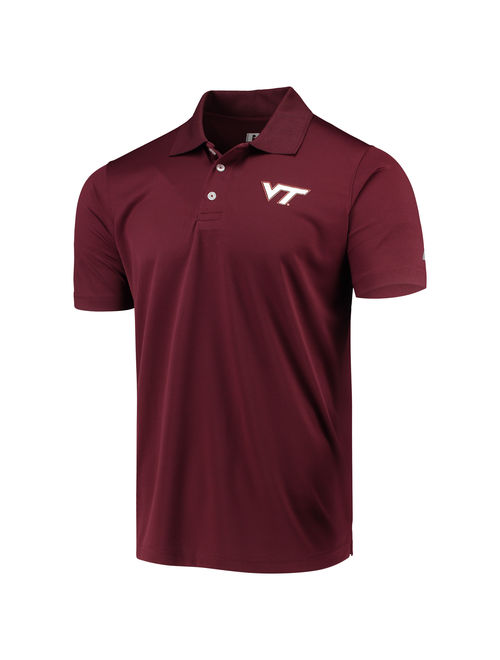 Men's Russell Athletic Maroon Virginia Tech Hokies Classic Fit Synthetic Team Polo