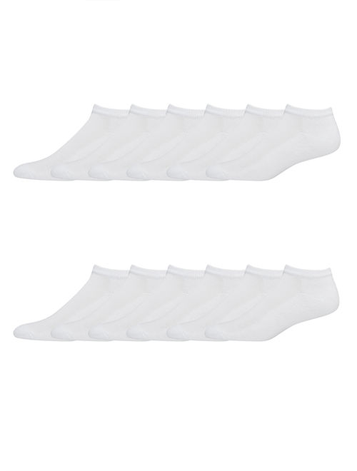 Hanes Men's X-Temp Low Cut Socks, 12 Pack