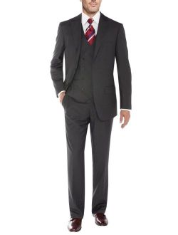 Salvatore Exte Mens Suit Vested Three Piece Blazer Jacket Dress Vest Plus Pants Db Charcoal