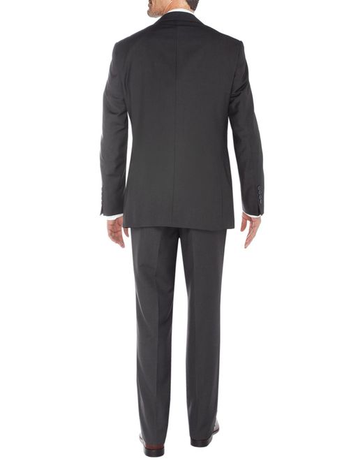 Salvatore Exte Mens Suit Vested Three Piece Blazer Jacket Dress Vest Plus Pants Db Charcoal