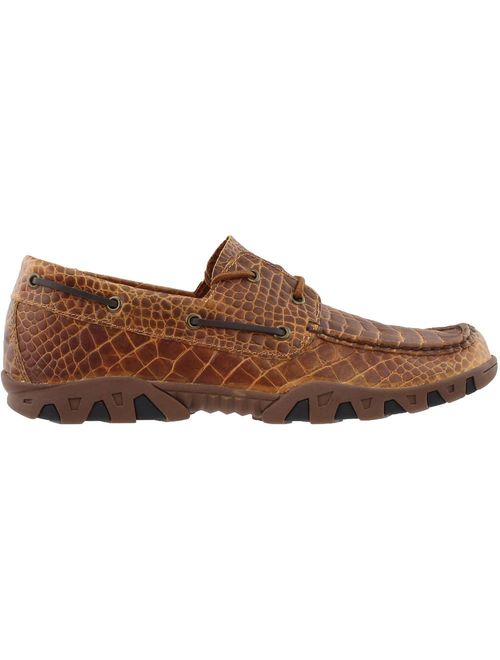 Ferrini Mens Print Crocodile Belly Loafer Casual Casual Shoes Shoes -