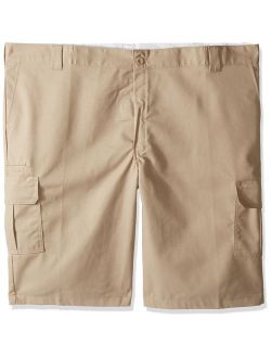 Men's 13 Inch Relaxed Fit Stretch Twill Cargo Short Big