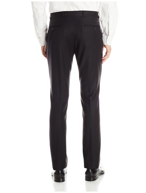 Ben Sherman Men's Camden Black Solid Two-Button Side-Vent Suit