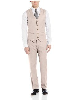 Men's Linen Five Button Texture Vest
