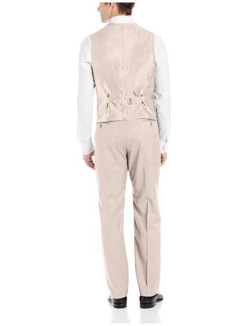 Perry Ellis Men's Linen Five Button Texture Vest