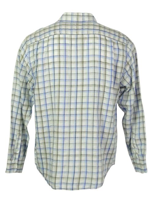 Caribbean Men's Linen Blend Front Buttoned Shirt