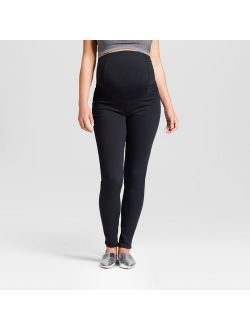 Maternity Crossover Panel Skinny Jeans - Isabel Maternity by Ingrid & Isabel™ Black