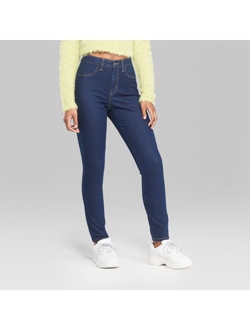 Women's High-Rise Skinny Jeans - Wild Fable&#153; Blue Marker