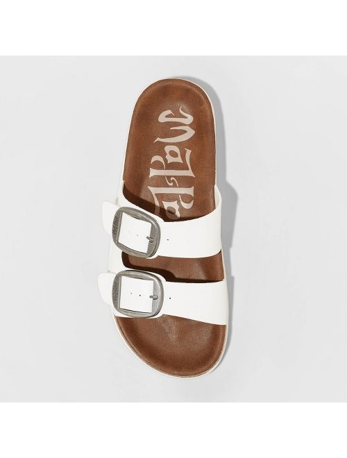 Women's Mad Love Genna Platform Footbed Sandals - White
