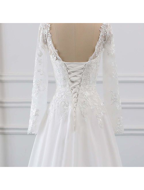 Findlovewedding Wedding Dresses for Bride 2019 with Lace Appliques