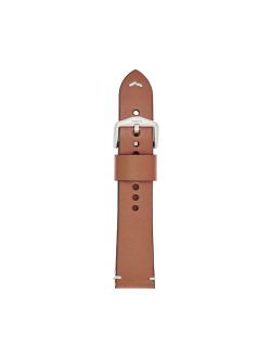 Men's 22mm Tan Leather Watch Strap