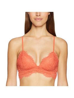 Amazon Brand - Mae Women's Lightly Padded Eyelash Lace Bralette (for A-C cups)