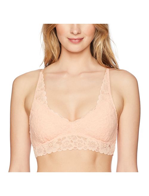 Amazon Brand - Mae Women's Lace Racerback Bralette with Removable Pads (for A-C cups)