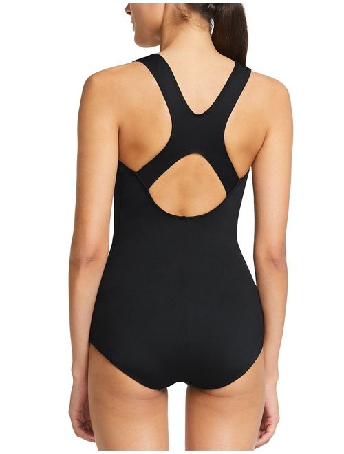 BALEAF Women's Conservative Athletic Racerback One Piece Training Swimsuit Swimwear Bathing Suit