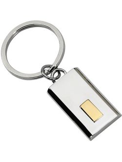 Stainless Steel Polished Yellow IP-Plated Key Chain