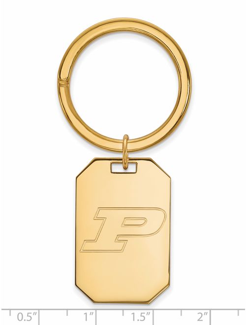 Purdue Key Chain (Gold Plated)