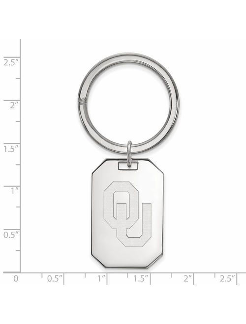 Oklahoma Key Chain (Sterling Silver)