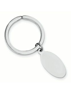 Sterling Silver Engravable Key Chain
