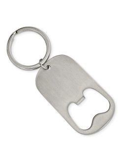Stainless Steel Brushed Functional Bottle Opener Key Chain
