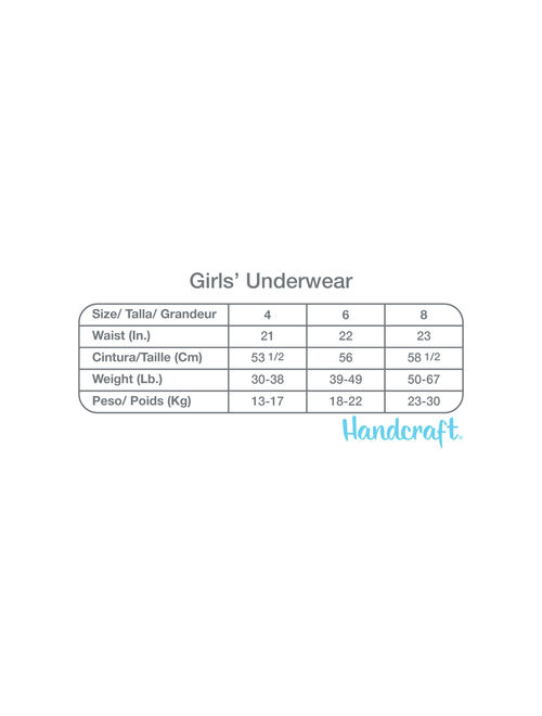 DC Superhero Girls, Girls Underwear, 7 Pack Panties (Little Girls & Big Girls)