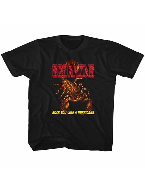 American Classics Scorpions IRL 3T Cotton T-shirt Black Child Boy's Girl's Short Sleeve T-shirt