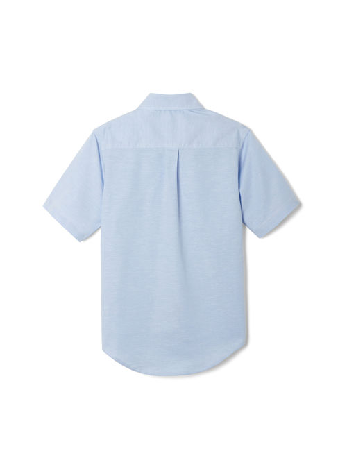 French Toast Boys School Uniform Short Sleeve Stretch Oxford Shirt (Little Boys & Big Boys)