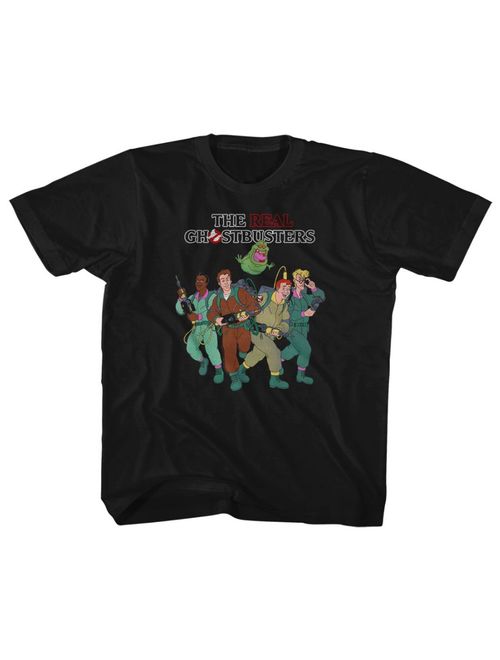 American Classics The Real Ghostbusters Animated TV Series Whole Crew Little Boys T-Shirt Tee