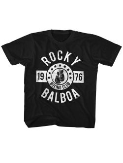 Rocky BOXING CLUB 3T Cotton T-shirt Black Child Boy's Girl's Short Sleeve T-shirt