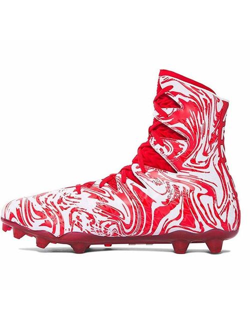 Under Armour New Mens Highlight LUX MC Lacrosse Cleats Red/White Sz 11 Medium