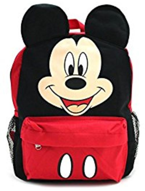 Mickey Mouse Happy Face 3D Ears 16" Large Backpack School Bag