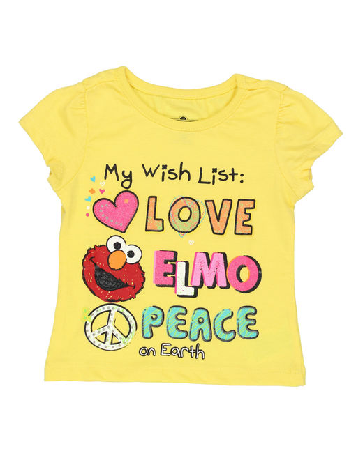 Sesame Street Elmo Girls Short Sleeve Tee 6SE5795