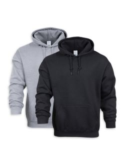 Men's Heavy Blend Fleece Hooded Sweatshirt, 2-Pack