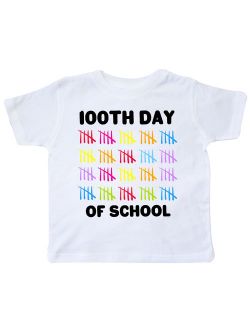 100th Day of School with Tally Marks Toddler T-Shirt