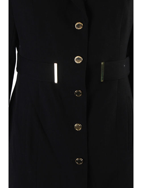 Calvin Klein Black Notch Collar Coat 10