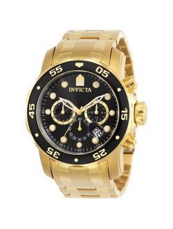 Men's 0072 Pro Diver Collection Chronograph 18k Gold-Plated Watch