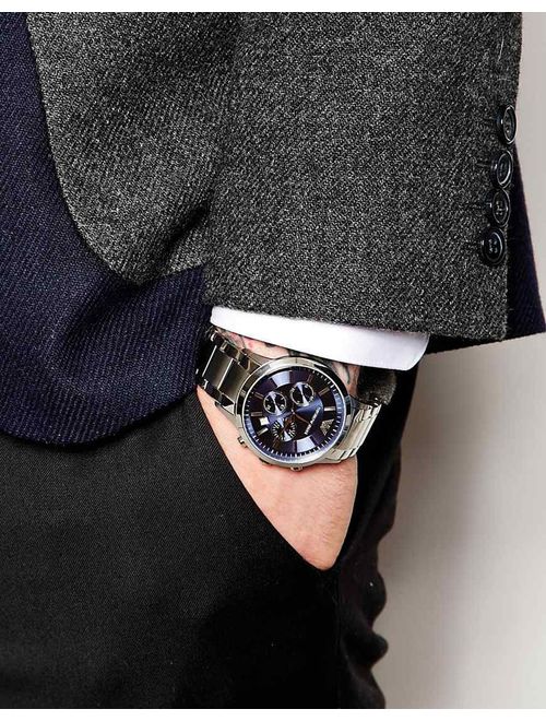 Emporio Armani AR2448 Men's Chronograph Blue Dial Watch