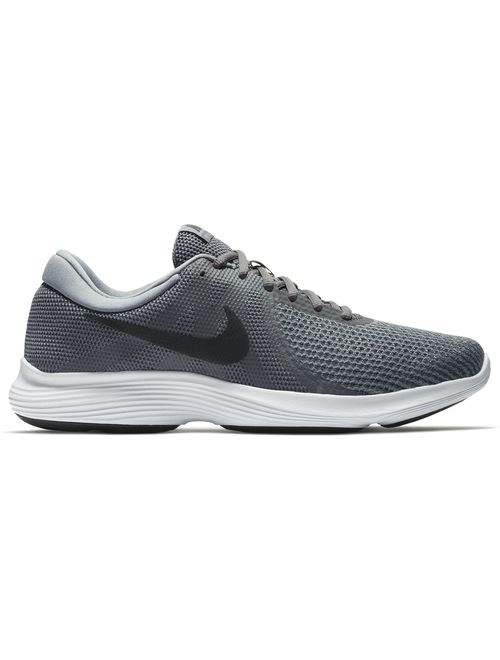 Nike 908988-010: Men's Revolution 4 Dark Grey/Cool Grey/White Running Sneakers (11 D(M) US Men)