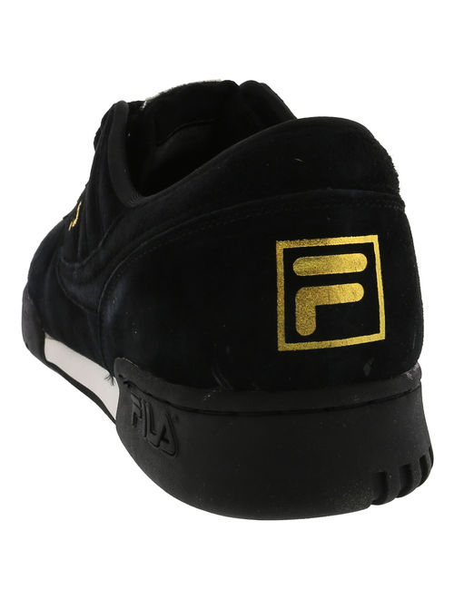 Fila Men's Original Fitness Lineker Black / White Metallic Gold Ankle-High Fashion Sneaker - 9M