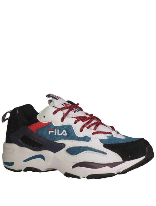 Fila Men's Ray Tracer Fashion Sneakers Teal Blue/White/Black/Purple/Red 9