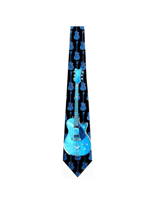 Guitars Only (Black) Necktie Mens Tie