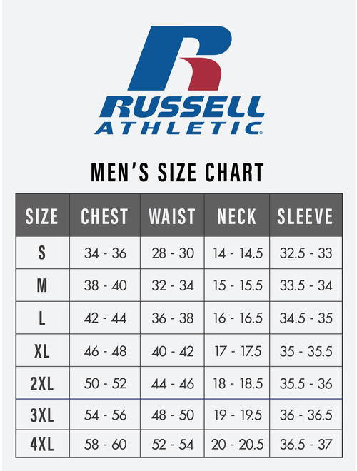 Russell Athletic Big Men's Essential Dri-Power Ringer T-Shirt with 30+ UPF