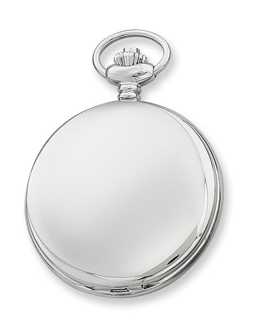 Charles-Hubert Paris Men's Lex & Lu Charles Hubert Stainless Steel White Dial with Date Pocket Watch XWA583