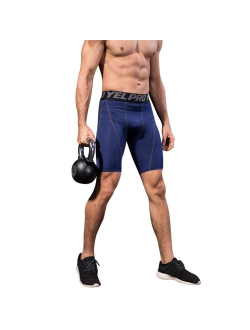 Mens Base Layer Compression Shorts Fitness Workout Tights Short Leggings