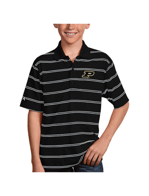 Purdue Boilermakers Antigua Youth Deluxe Polo - Black