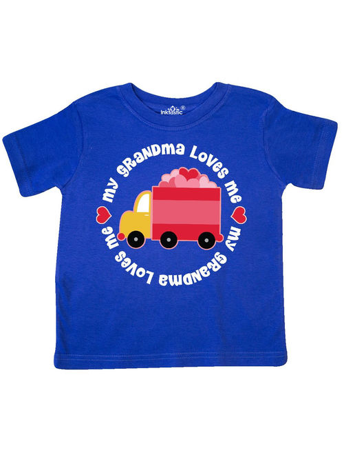 Grandma Loves Me Valentine Truck Kids Toddler T-Shirt