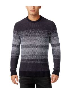 Mens Ombre' Stripe Pullover Sweater