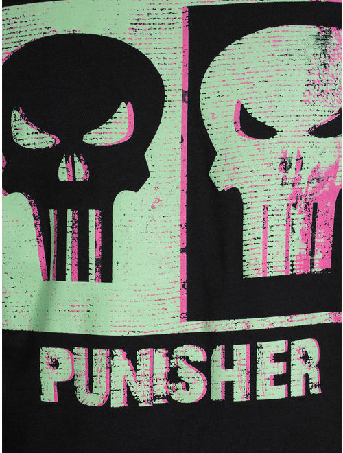 Men's and Big Men's Marvel Punisher Double Vision Graphic T-shirt