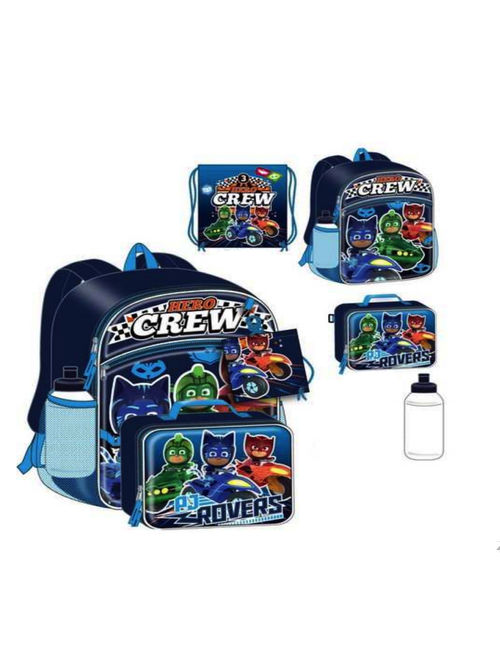 PJ Masks 5-Piece Backpack Set For Boys - 16 Inch - Disney Junior - Blue