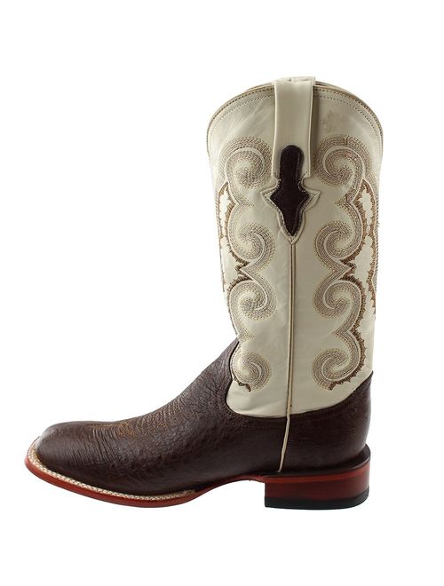 Western Boots Mens Cowboy Smooth Ostrich Kango Red 10293-07